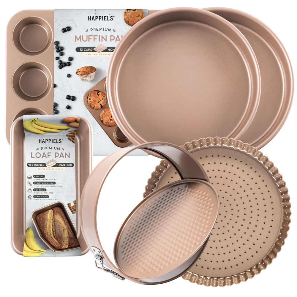 Gold baking pans best sale