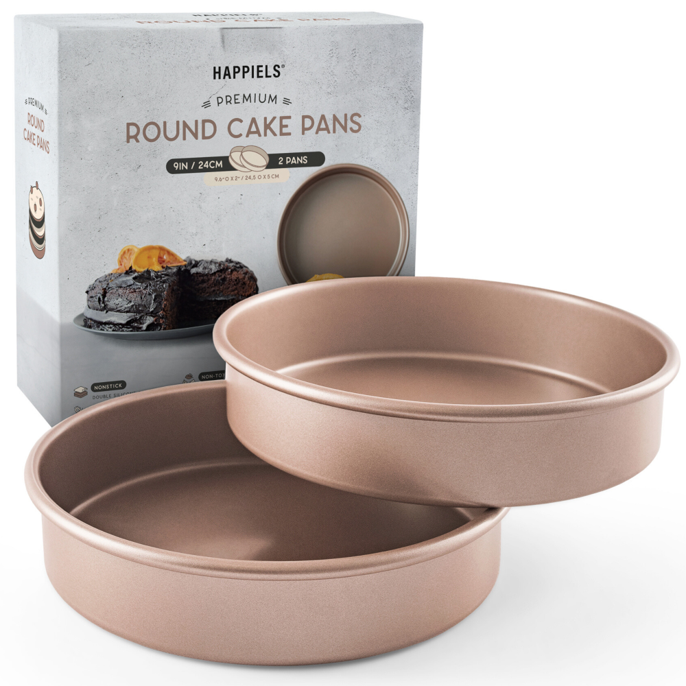 nonstick PFOA, BPA free cake pan non stick toxic round pans best nontoxic layer set of 2 9 circle inch inches 9in 9inch 9inches 