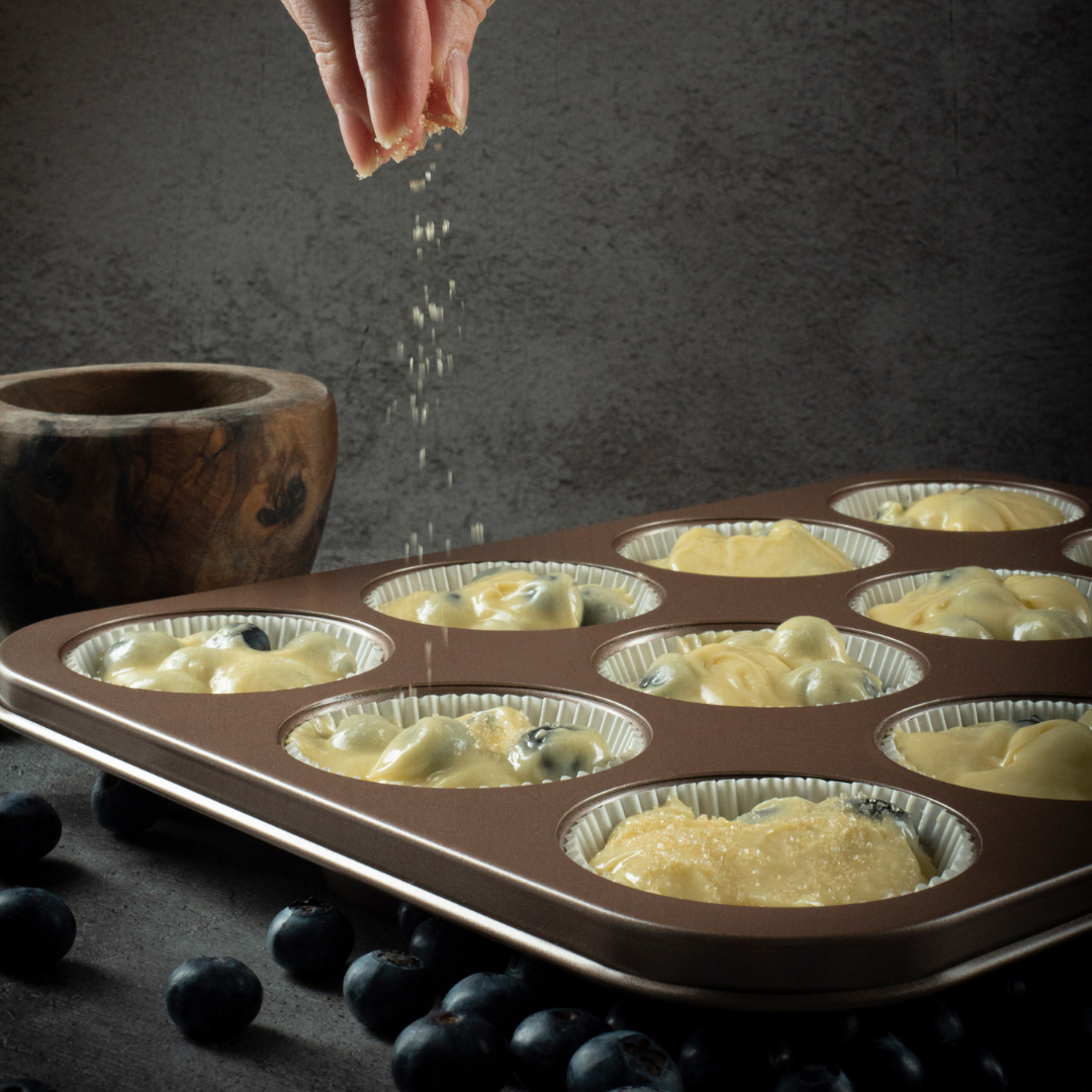 12 Cup Muffin Pan Nonstick Non Toxic - HAPPIELS