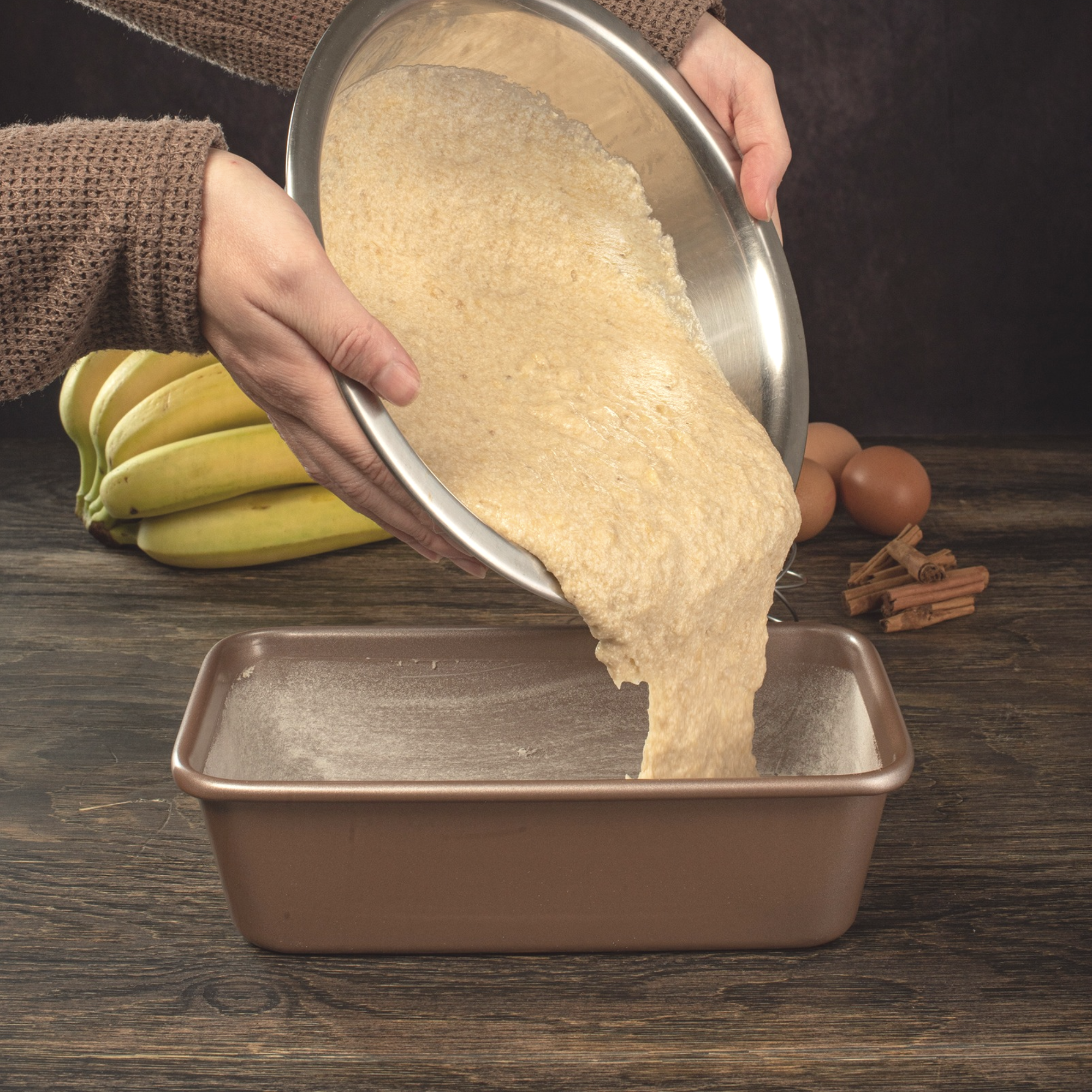 happiels nonstick PFOA, BPA free bread pan non stick toxic loaf pans best nontoxic & tin 9x5 banana tins 5x9 mold 9 x 5 molds bakeware for baking