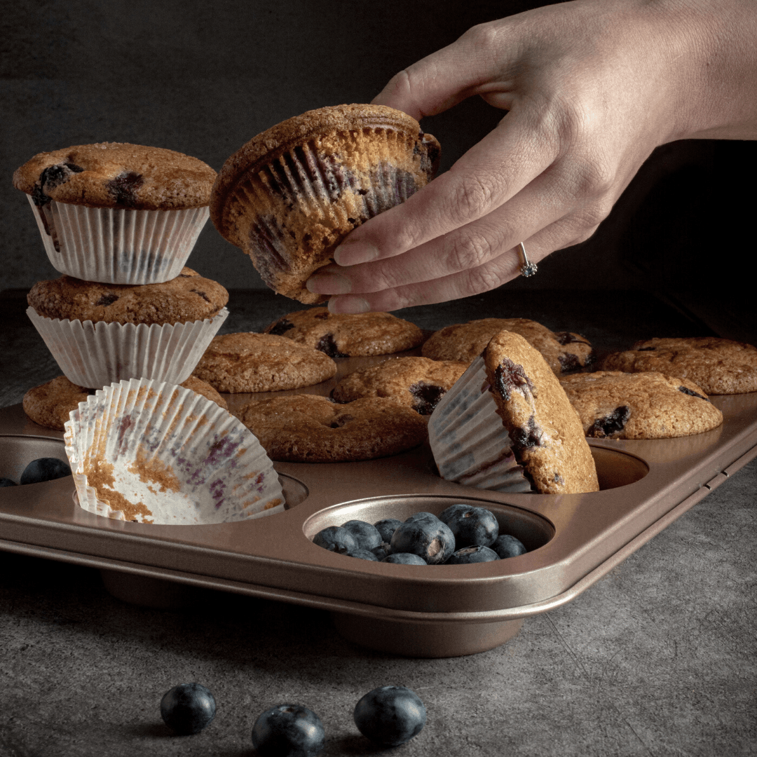 Farberware Bakeware Nonstick Muffin Cupcake and Sheet Pan Set, 4-Piece